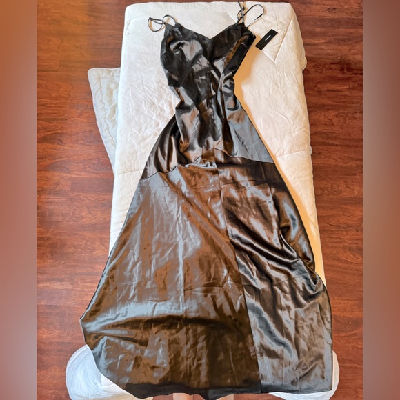 Lulus Dresses & Skirts - Lulu’s Black Satin Evening Gown